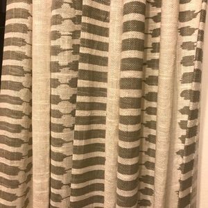 West Elm Accents - West Elm Striped Ikat Curtains Platinum West Elm Accents - West Elm Striped Ikat Curtains Platinum